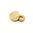 Zierkappe D=15mm für Schrauben, aus Messing, Farbe gold poliert