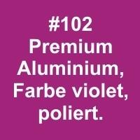 Viola lucido Alluminio 305x610x0,6mm