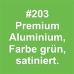 Aluminium satiniert, Farbe grün 305x610x0,6mm