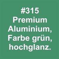 Aluminium glanz GRUEN 305x610x0,6mm