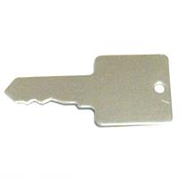 Aluminum anodized Tag “Key”, 69*31mm, silver