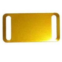 Alum. Halsbandschild 44x22mm, gold
