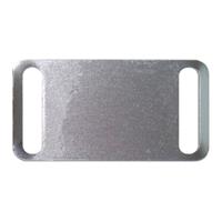 Aluminum anodized Buckle, 44x22mm, silver