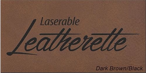 Laserleder laserabe leatherette DUNKELBRAUN 305x610mm
