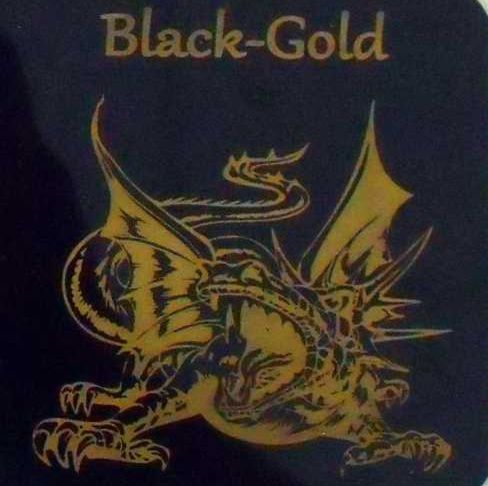 Laseraluminium schwarz-gold 300x600x0,5mm