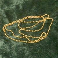 Ball chain "gold" 75cm (2,3mm), 10 pcs