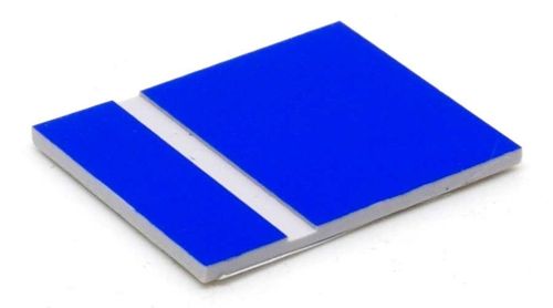 Matière plastiq bicouche, FRAISE 1,4mm 300x600mm bleu/blanc