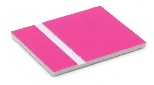 Gravierplastik CNC 1,4mm pink-weiß 300x600mm (für Fräsgravure)