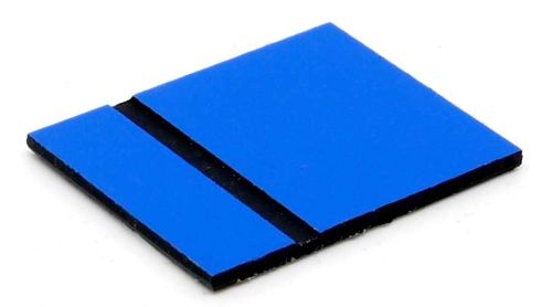Material plástico 2-capas, para FRESA 1,4mm 300x600mm azul/negro