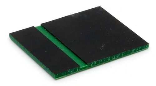 Material plastico bistrato, per FRESA 1,4mm 300x600mm nero/verde