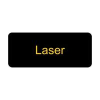 Placa laton negro per grabado laser 60x25mm autoadhesivo, 10 pz.