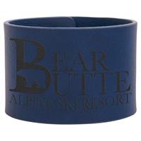 Cuff bracelet 241x50x2,4mm blue Leatherette