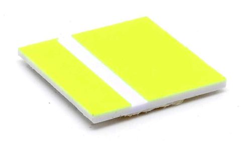 Matière plastiq bicouche, FRAISE 1,4mm 300x600mm neon jaune
