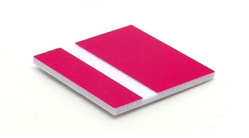 LASERplastik 1,4mm pink-weiß 300x600mm