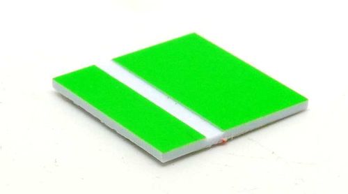 LASERplastic 1,4mm fluorescent green-white 300x600mm