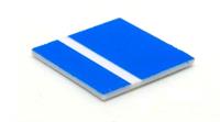 LASERplastik 1,4mm Leuchtblau-weiß 300x600mm