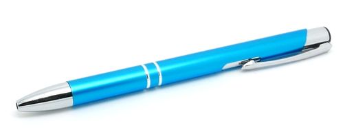 Ball point pen LIGHT BLUE laserable aluminium