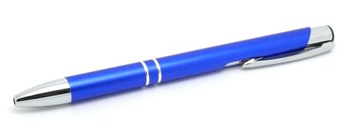 Ball point pen BLUE laserable aluminium