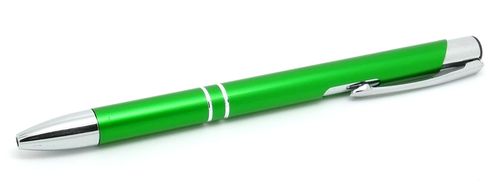 Ball point pen GREEN laserable aluminium