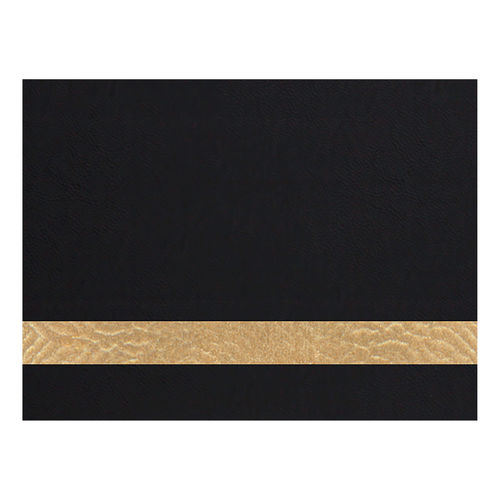 12" x 18" BLACK-GOLD Laserable Leatherette Sheet Thermo-Apply