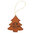 Ornament Weihnachtsbaum 100x108mm NATUR