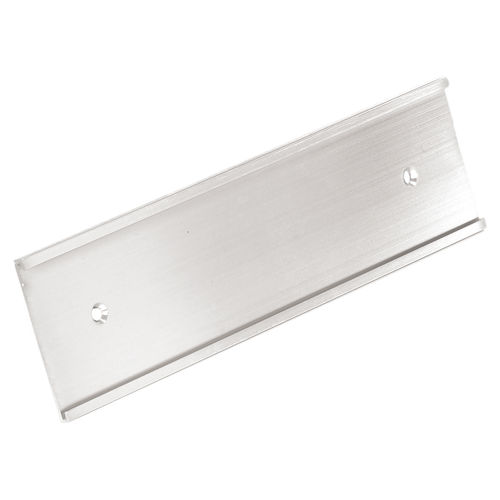 Soporte de pared de aluminio plata para señales 51x254mm