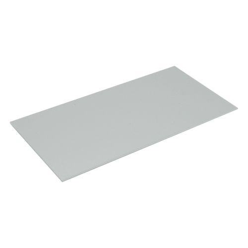 Anodized Aluminium SILVER glossy  2,0mm 500x325mm