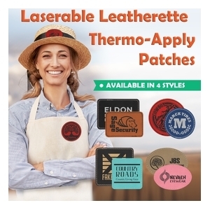 Laserable Leatherette Patches Thermoadhesive